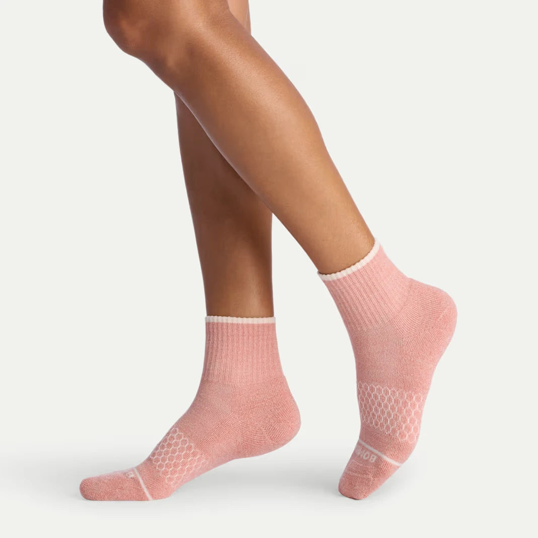 Women's Merino Wool Blend Quarter Socks - US 0181