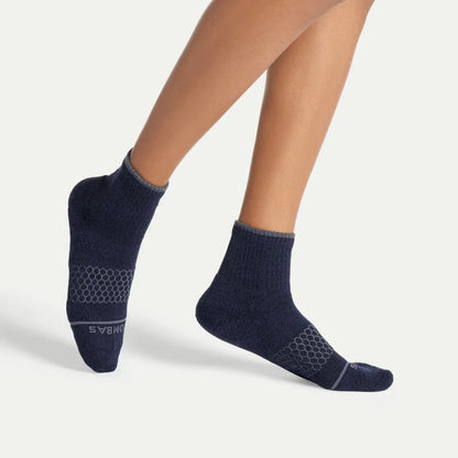 Women's Merino Wool Blend Quarter Sock 4-Pack - US 0980