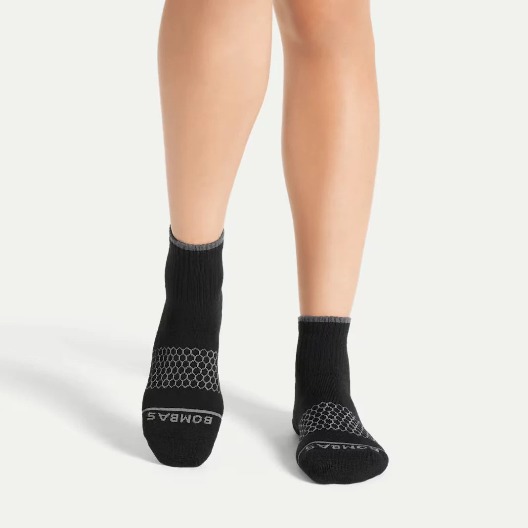 Women's Merino Wool Blend Quarter Sock 4-Pack - US 0980