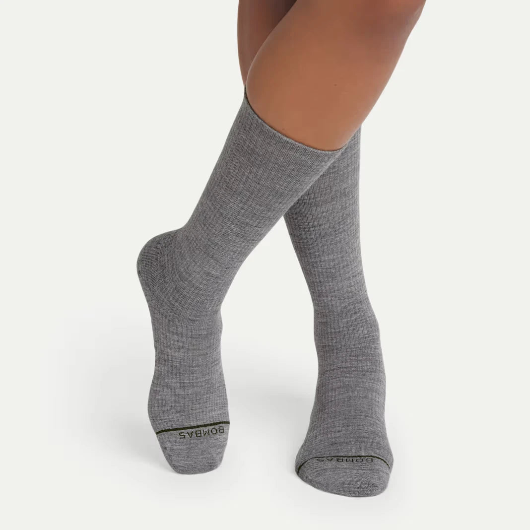 Women's Merino Wool Blend Modern Rib Calf Sock 8-Pack - US 8577
