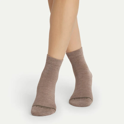 Women's Merino Wool Blend Modern Rib Quarter Sock 8-Pack - US 2612