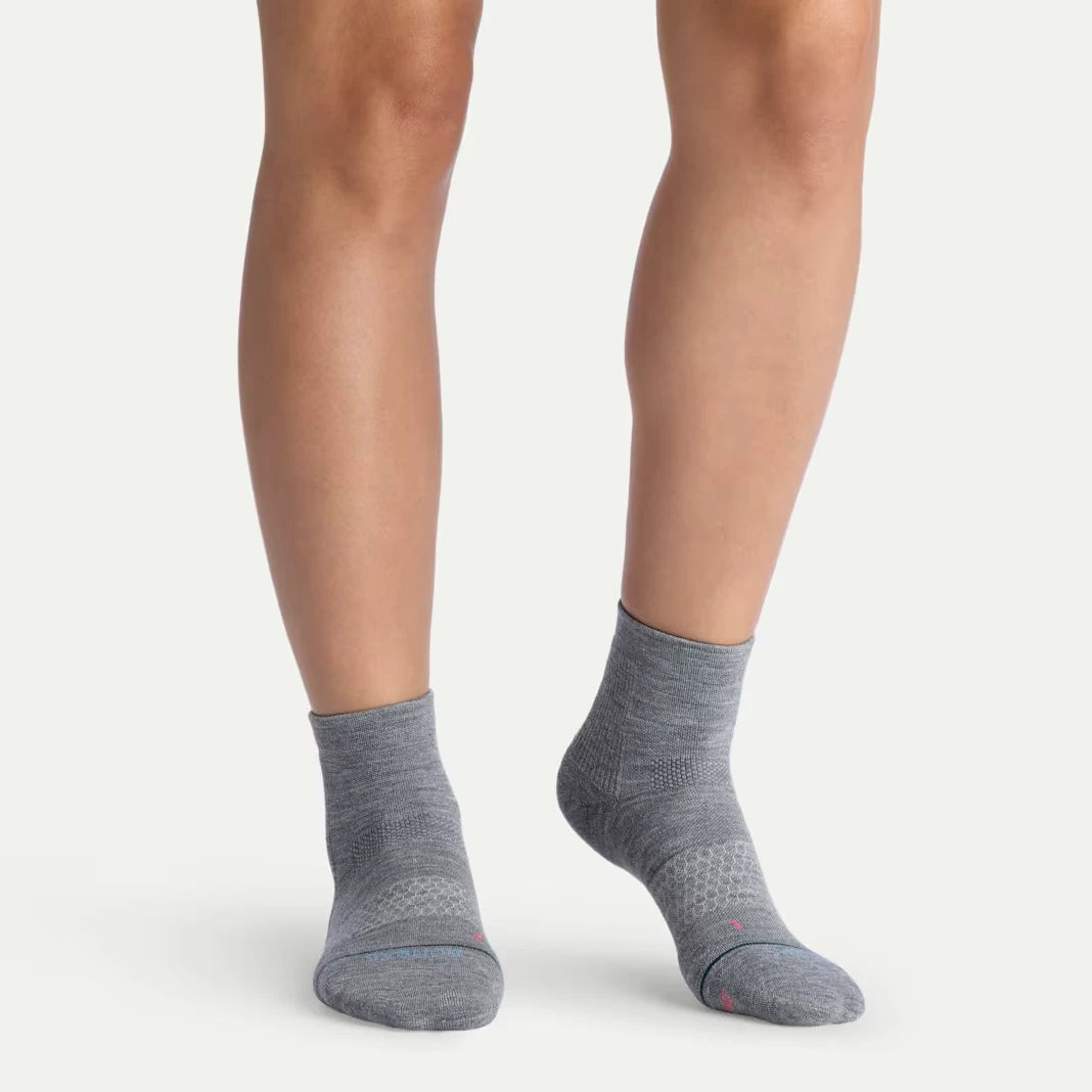 Women's Merino Wool Blend Run Quarter Sock 6-Pack - US 4756