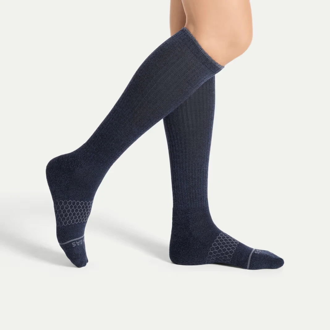 Women's Merino Wool Blend Knee-High Sock 4-Pack - US 2808