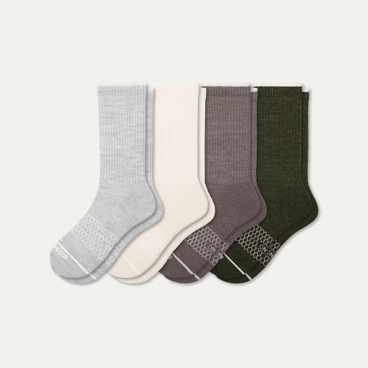 Women's Merino Wool Blend Calf Sock 4-Pack - US 0072