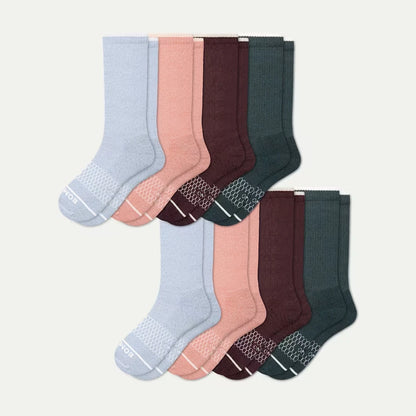 Women's Merino Wool Blend Calf Sock 8-Pack - US 3527