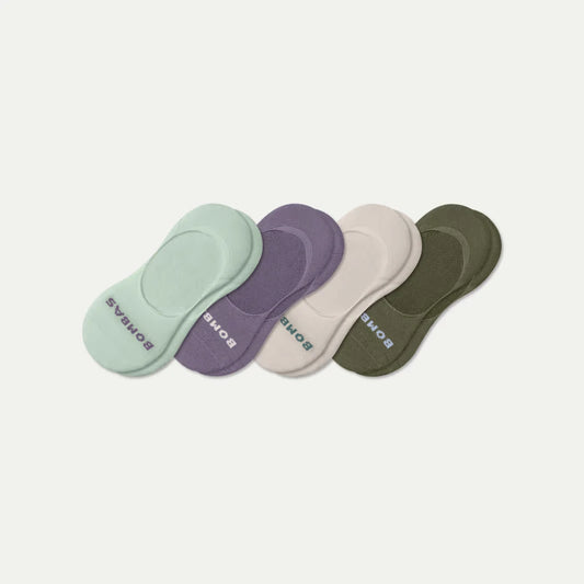 Women's Mid-Cut Cushioned No Show Sock 4-Pack - US 0879
