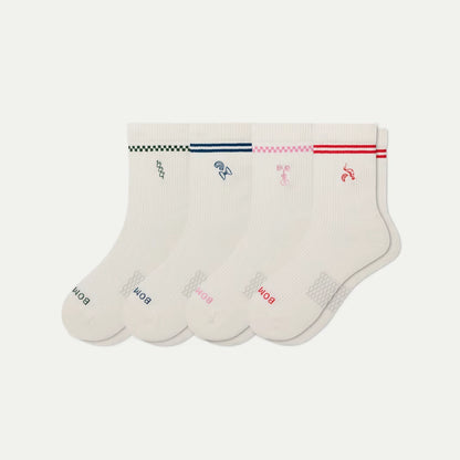 Women's Modern Rib Half Calf Sock 4-Pack - US 3632