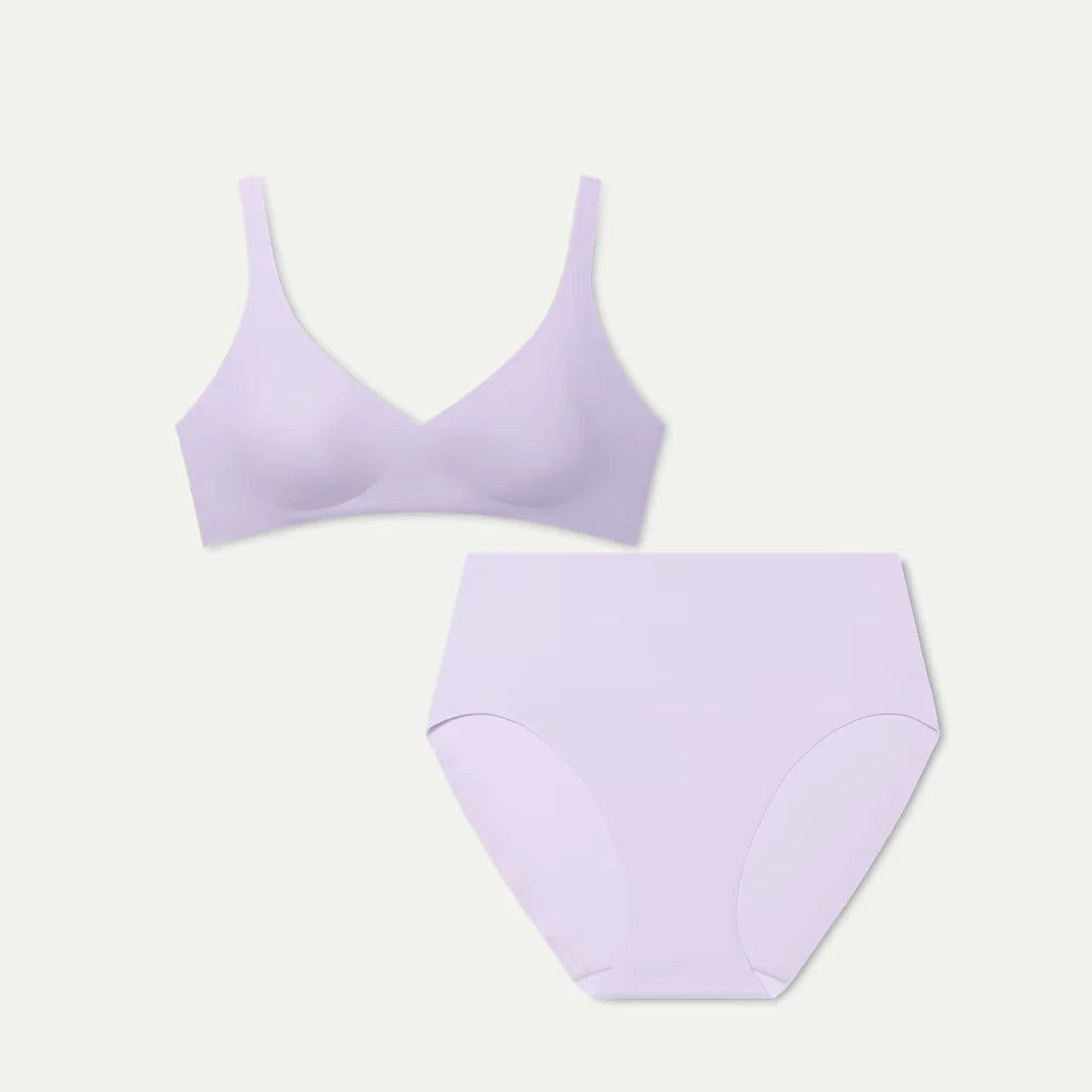 Women’s No Show Plunge Bralette + High Rise Brief Pack - US 4924