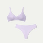 Women’s No Show Plunge Bralette + Thong Pack - US 9713