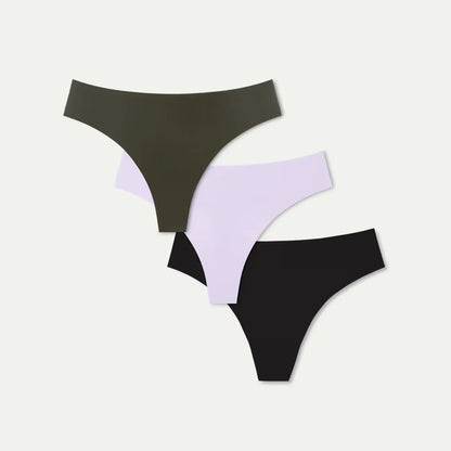 Women's No Show Thong 3-Pack - US 7941