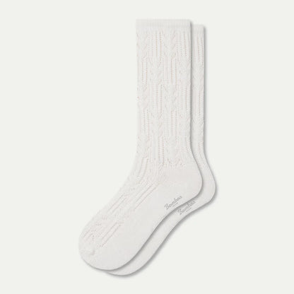 Women's Pointelle Calf Socks - US 3703