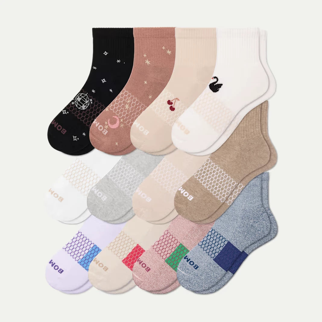 Women's Quarter Sock 12-Pack - US 6458