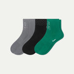 Women’s Rhinestone Rib Quarter Sock 3-Pack - US 3139