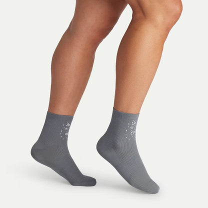 Women’s Rhinestone Rib Quarter Sock 3-Pack - US 3139