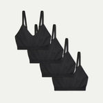Women's Seamless Scoop Bralette 4-Pack - US 0710