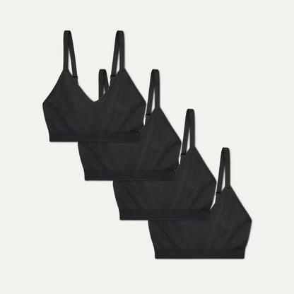 Women's Seamless Scoop Bralette 4-Pack - US 0710