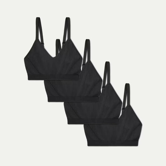 Women's Seamless Scoop Bralette 4-Pack - US 0710