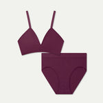 Women's Seamless Triangle Bralette + High Rise Brief Pack - US 3509