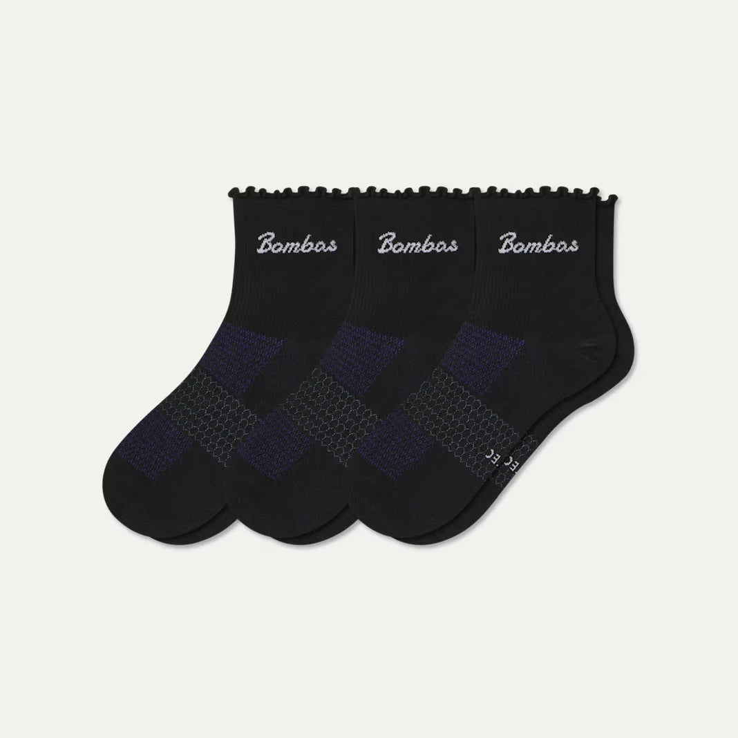 Women’s UltraLite Ruffle Sport Quarter Sock 3-Pack - US 2990