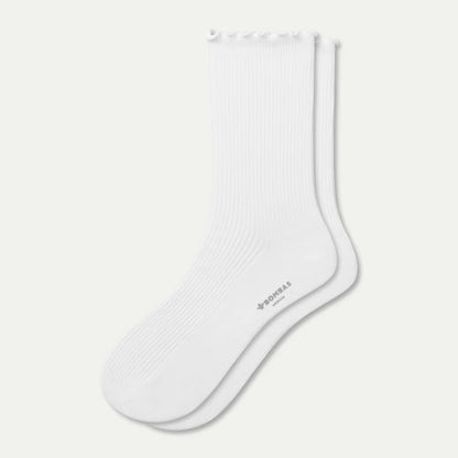 Women's Ruffle Rib Half Calf Socks - US 1897