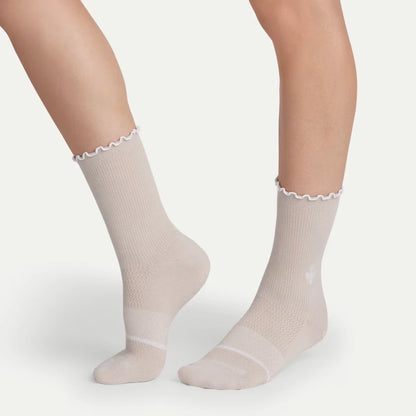 Women’s Ruffle Sport Half Calf Sock 3-Pack - US 3058