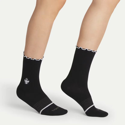 Women’s Ruffle Sport Half Calf Socks - US 9894