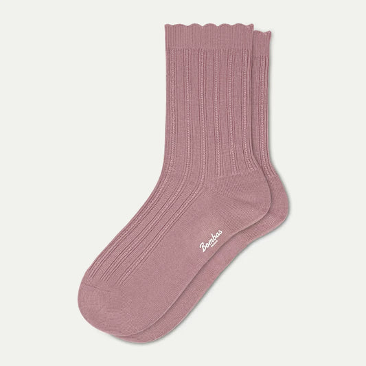 Women's Scallop Half Calf Socks - US 4814
