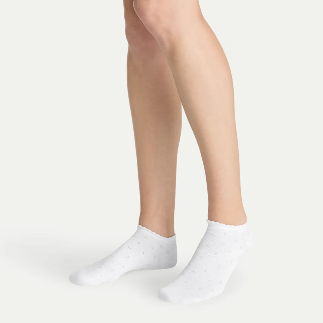 Women’s Scallop Lightweight Ankle Sock 4-Pack - US 2883