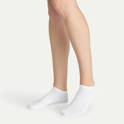 Women’s Scallop Lightweight Ankle Sock 4-Pack - US 2883