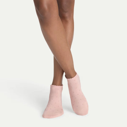 Women’s Scallop Lightweight Ankle Sock 4-Pack - US 2883
