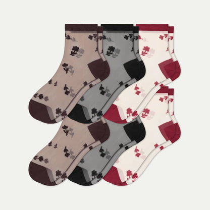 Women's Sheer Quarter Sock 6-Pack - US 8247