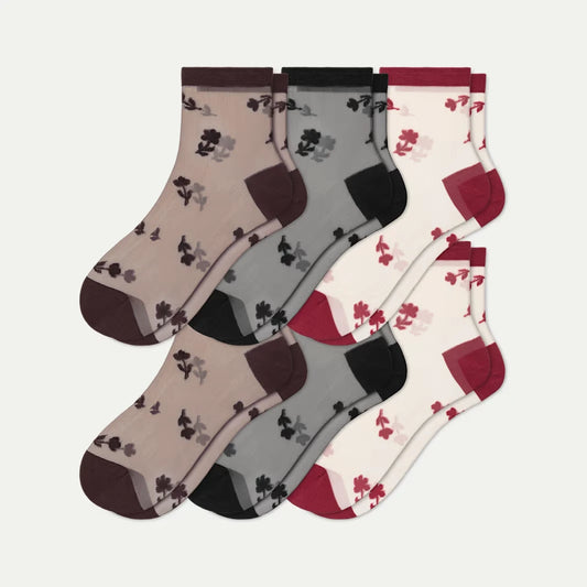 Women's Sheer Quarter Sock 6-Pack - US 8247