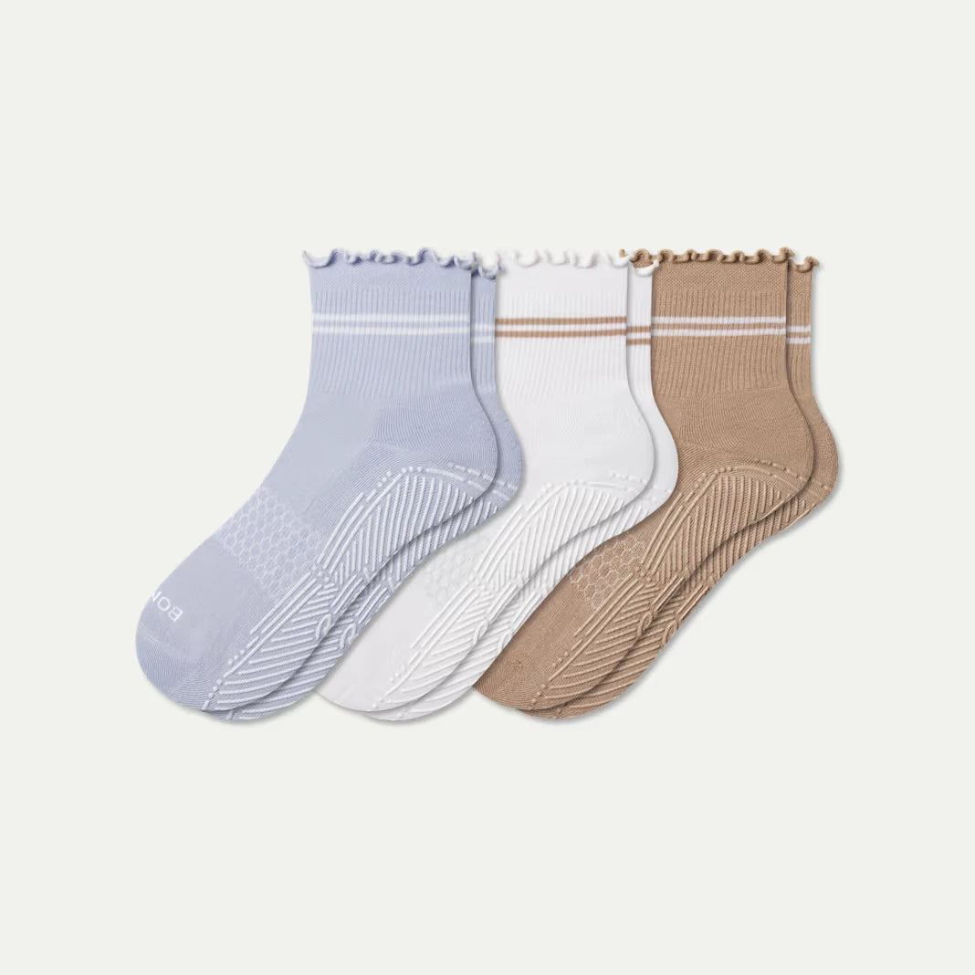 Women's Studio Gripper Quarter Sock 3-Pack - US 2920