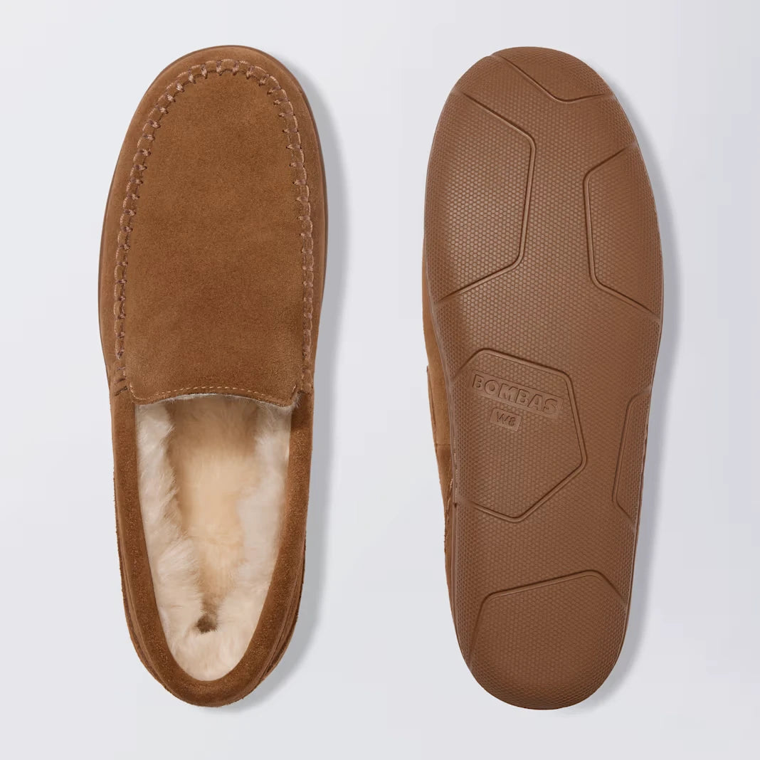 Women's Suede Moccasin Slipper - US 6405