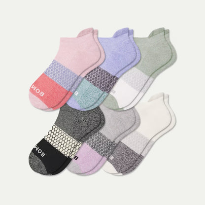 Women's Tri-Block Ankle Sock 6-Pack - US 6157