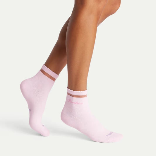 Women's UltraLite Sport Sheer Stripe Quarter Socks - US 4479