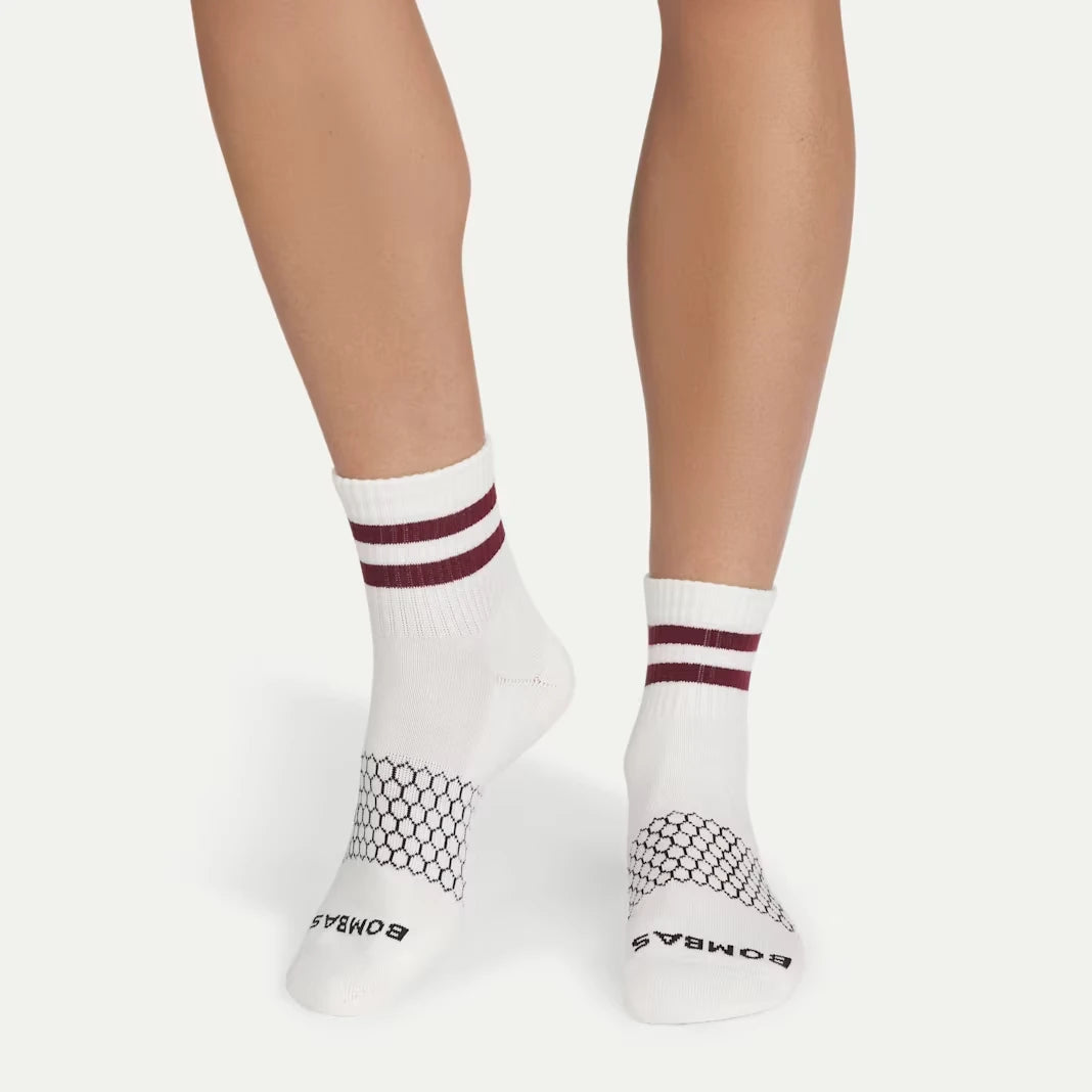 Women's Vintage Stripes Quarter Sock 4-Pack - US 9035