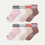 Women's Vintage Stripes Quarter Sock 8-Pack - US 7504