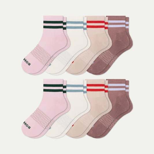 Women's Vintage Stripes Quarter Sock 8-Pack - US 7504