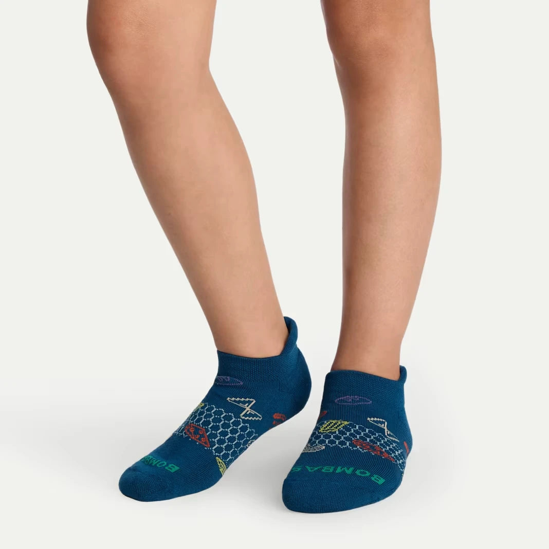 Youth Dinner Party Ankle Sock 4-Pack - US 7613