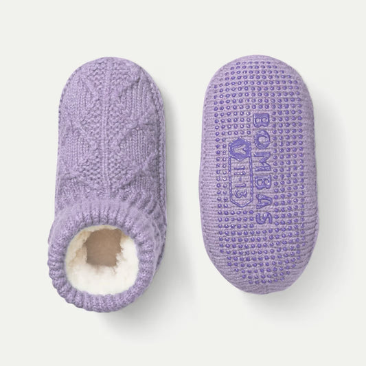 Youth Gripper Slipper Bootie - Sherpa-Lined - US 1125