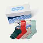 Youth Merino Wool Blend Calf Sock 4-Pack Gift Box - US 0620