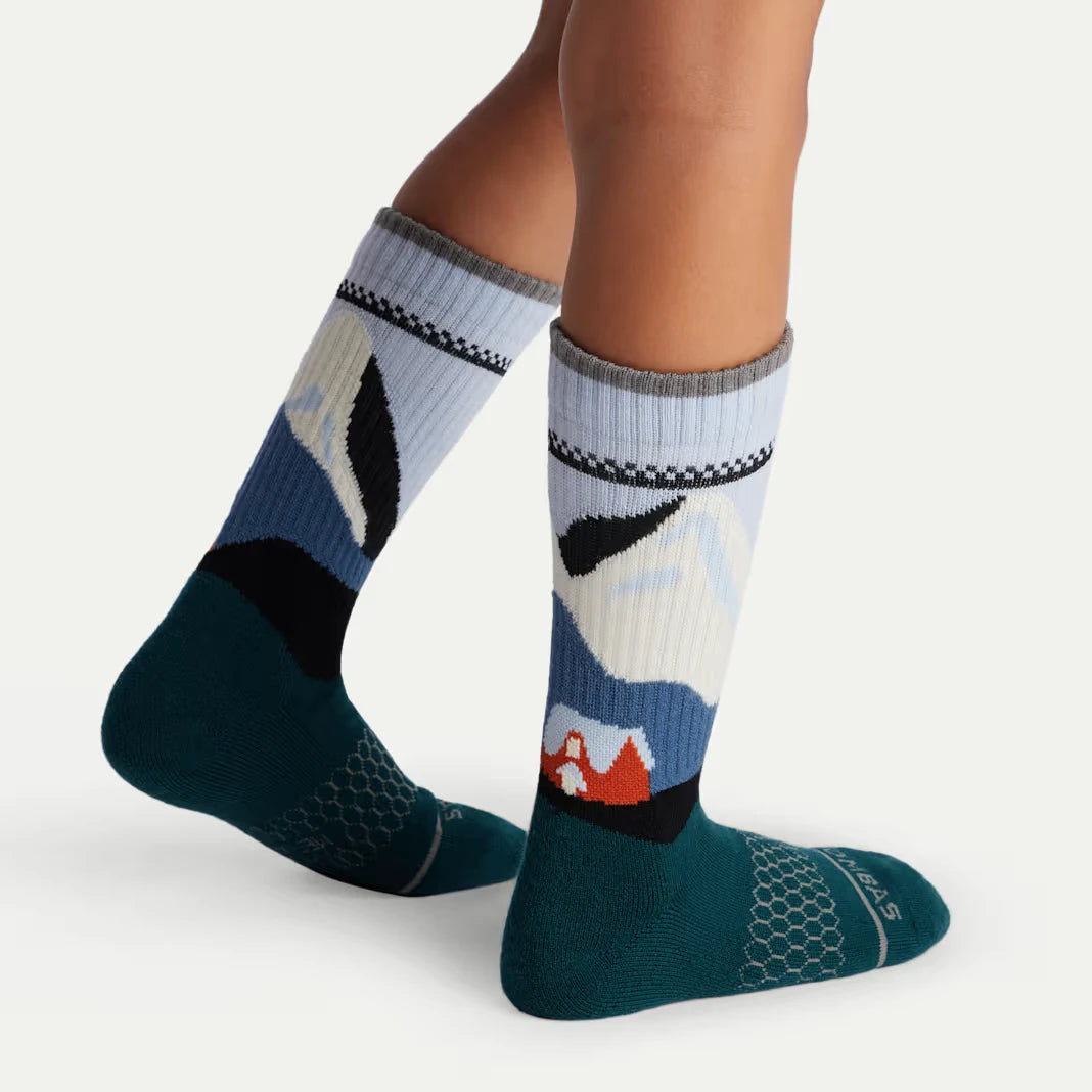Youth Merino Wool Blend Calf Sock 4-Pack Gift Box - US 0620