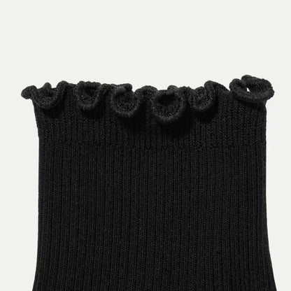 Youth Ruffle Rib Quarter Sock 4-Pack - US 6564