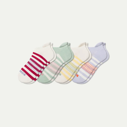 Youth Stripes Ankle Sock 4-Pack - US 1665
