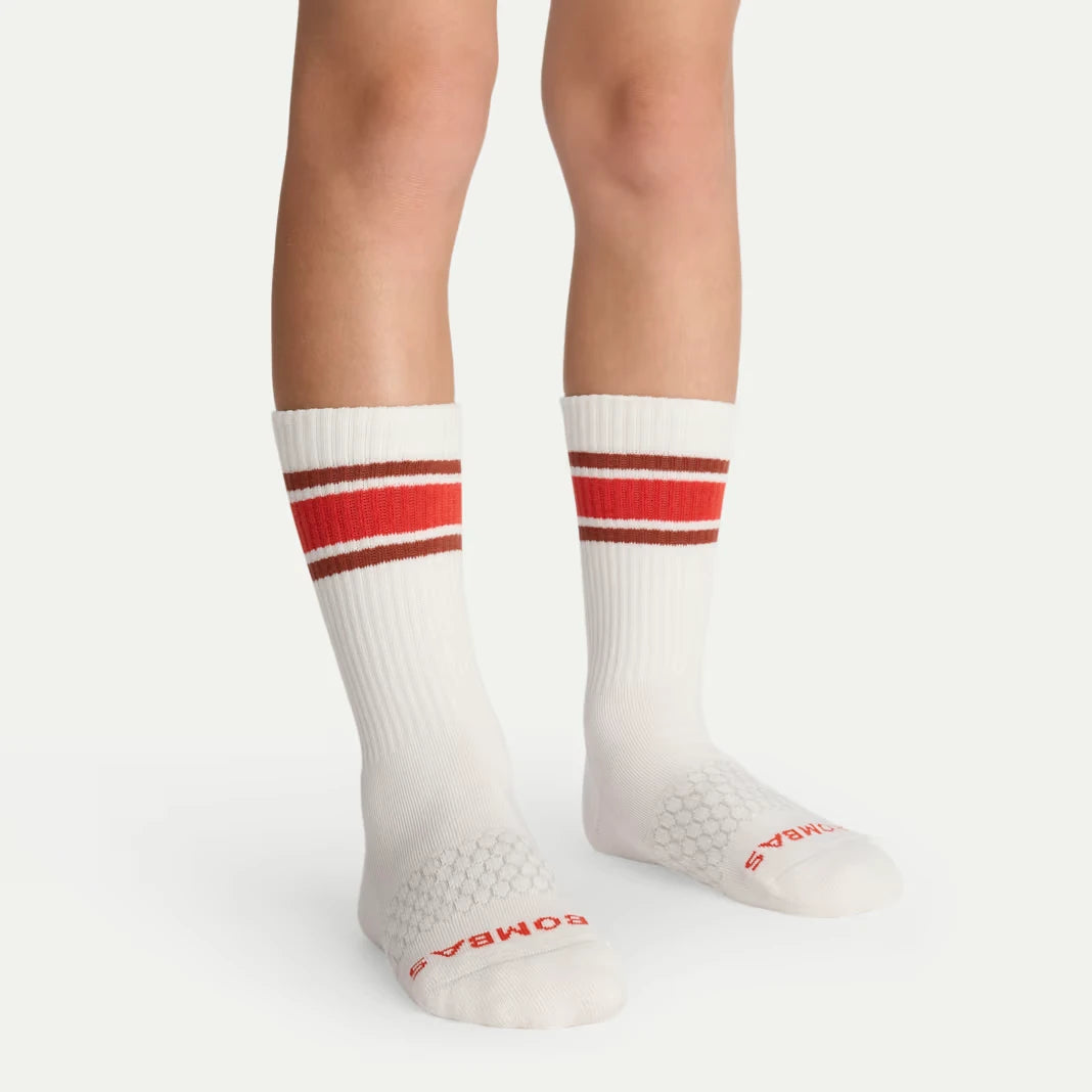 Youth Vintage Stripes Calf Sock 4-Pack - US 6467